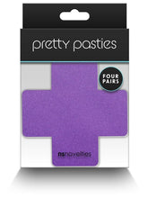 NS Novelties Pretty Pasties Cross I Assorted Nipple Cover 4 Pairs